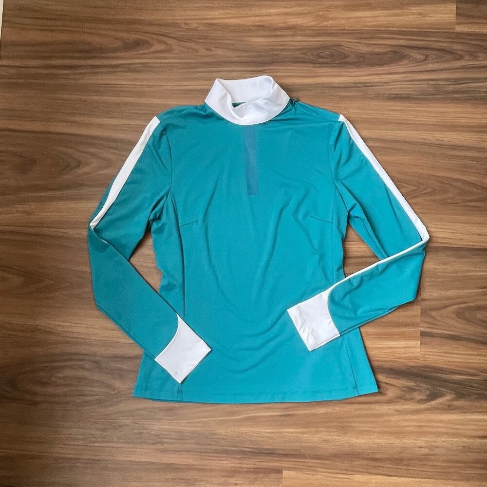 Equiline Long Sleeve Competition Shirt - Teal - S